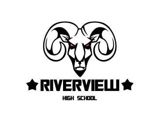 Riverview High School logo design by 6king