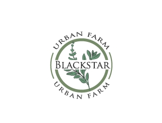 blackstar urban farm logo design by samuraiXcreations