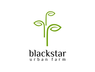 blackstar urban farm logo design by excelentlogo