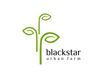 blackstar urban farm logo design by excelentlogo