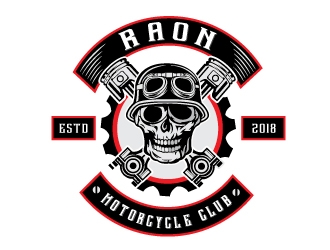 Motorcycle Club RAON logo design by Conception