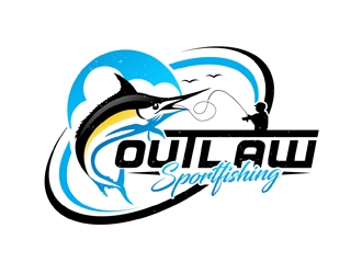 OUTLAW SPORTFISHING logo design by DreamLogoDesign
