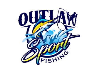 OUTLAW SPORTFISHING logo design by DreamLogoDesign