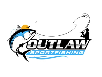 OUTLAW SPORTFISHING logo design by DreamLogoDesign