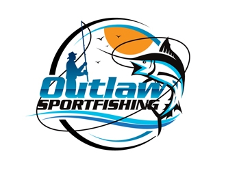 OUTLAW SPORTFISHING logo design by DreamLogoDesign