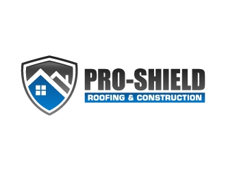 Pro-Shield Roofing & Construction logo design by labo