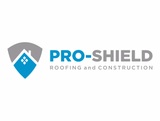 Pro-Shield Roofing & Construction logo design by Mahrein