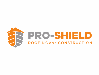 Pro-Shield Roofing & Construction logo design by Mahrein