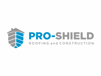 Pro-Shield Roofing & Construction logo design by Mahrein