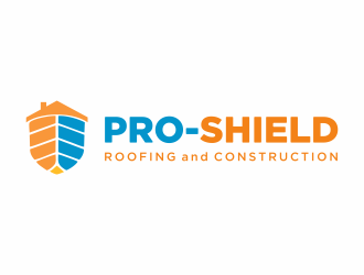 Pro-Shield Roofing & Construction logo design by Mahrein