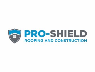 Pro-Shield Roofing & Construction logo design by Mahrein