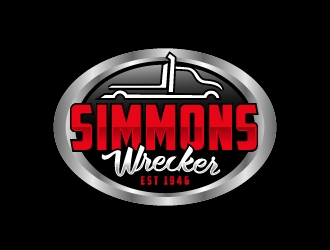 Simmons Wrecker logo design by Alex7390