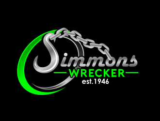 Simmons Wrecker logo design by serprimero