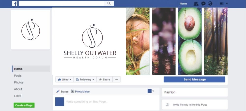 Shelly Outwater Health  and Vitality Coach logo design by Girly