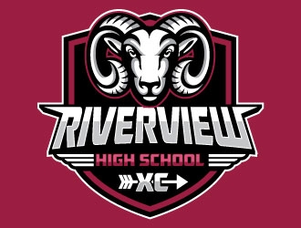 Riverview High School logo design by invento