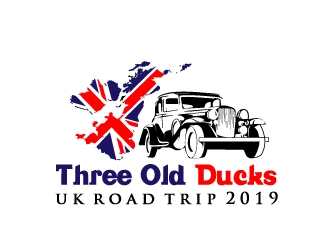 Three Old Ducks UK Road Trip 2019 logo design by samuraiXcreations