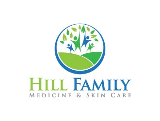 Hill Family Medicine & Skin Care logo design by J0s3Ph