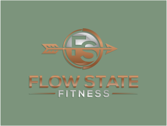 Flow State Fitness logo design by pakderisher