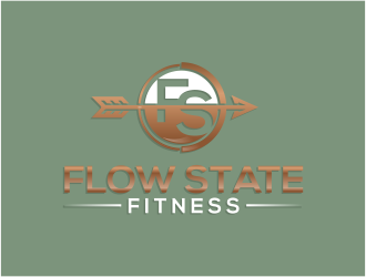 Flow State Fitness logo design by pakderisher