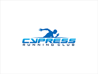 Cypress Running Club logo design by hole