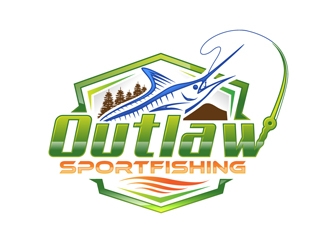 OUTLAW SPORTFISHING logo design by DreamLogoDesign
