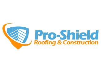 Pro-Shield Roofing & Construction logo design by YONK