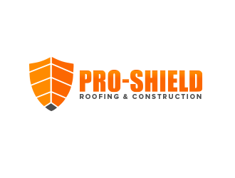 Pro-Shield Roofing & Construction logo design by BeDesign