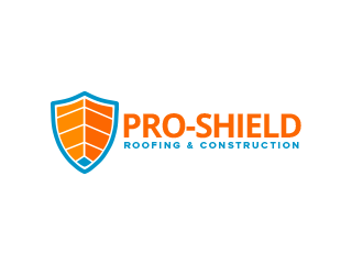Pro-Shield Roofing & Construction logo design by BeDesign