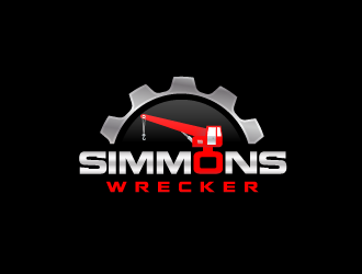 Simmons Wrecker logo design by grea8design