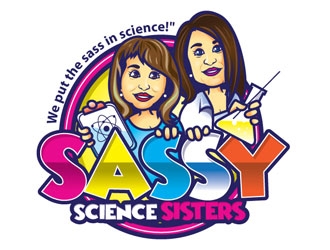 Sassy Science Sisters logo design by shere