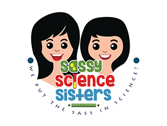 Sassy Science Sisters logo design by Suvendu