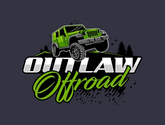 Outlaw Offroad logo design by DreamLogoDesign