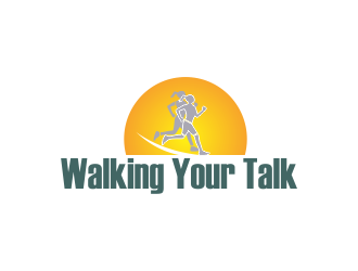 Walking Your Talk logo design by giphone