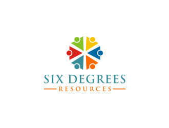 Six Degrees Resources logo design by bricton
