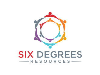 Six Degrees Resources logo design by Franky.