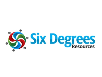 Six Degrees Resources logo design by DreamLogoDesign