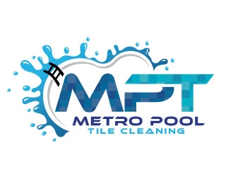Metro Pool Tile Cleaning logo design by REDCROW