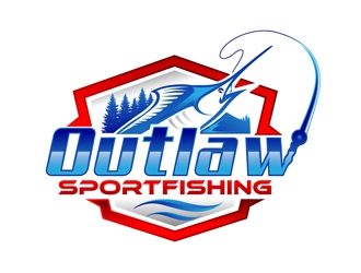 OUTLAW SPORTFISHING logo design by DreamLogoDesign