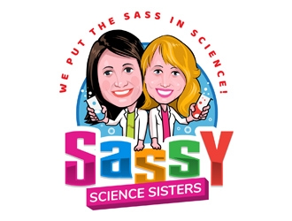 Sassy Science Sisters logo design by DreamLogoDesign