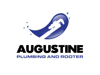 Augustine Plumbing and Rooter LLC logo design by PRN123