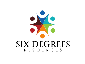 Six Degrees Resources logo design by gearfx