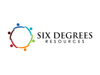 Six Degrees Resources logo design by gearfx
