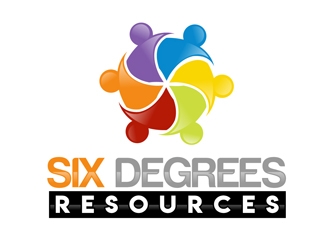 Six Degrees Resources logo design by DreamLogoDesign