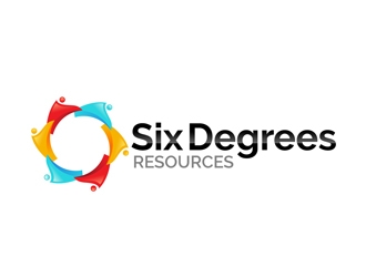 Six Degrees Resources logo design by DreamLogoDesign