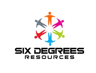 Six Degrees Resources logo design by DreamLogoDesign