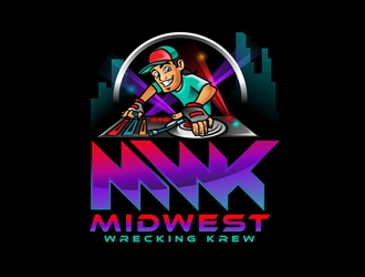 Midwest Wrecking Krew logo design by DreamLogoDesign