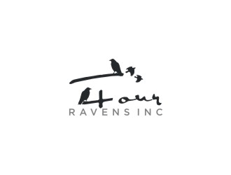 Four Ravens Inc. logo design by bricton
