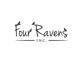 Four Ravens Inc. logo design by ndaru
