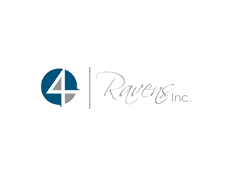 Four Ravens Inc. logo design by checx