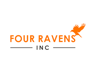 Four Ravens Inc. logo design by blackcane